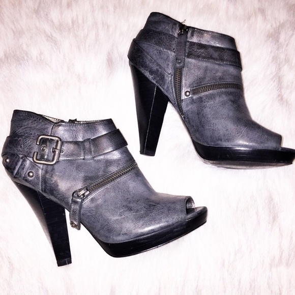 Guess Open Toe Booties Gwoakridge Size 7.5 - Picture 3 of 5